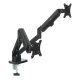 Maclean MC-134 Dual Monitor Desk Mount, 17\"-32\", 2-10kg, Black
