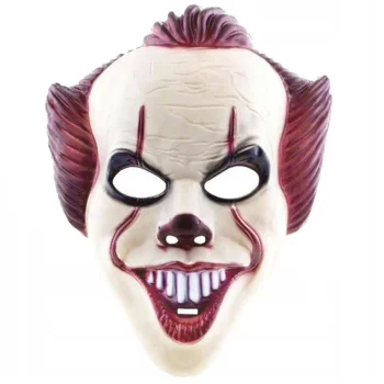 Scary Pennywise IT Clown Mask for Halloween, White