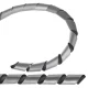 Maclean MCTV-687S Spiral Cable Organizer, 20.4-22mm, 3m, Silver