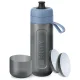 Brita Fill & Go Active Water Filter Bottle 0.6L with 2 MicroDiscs, Dark Blue