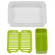 Food Container Emsa Clip&Go Brunchbox 518099, 1.2 L, Transparent/Green
