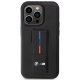 BMW iPhone 14 Pro vāciņš Grip Stand Hot Stamp, melns