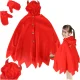 Kids Carnival Costume Little Devil, Red, Size S (100-110 cm)