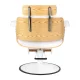 Hairdressing Chair Gabbiano Florencja White with White Base