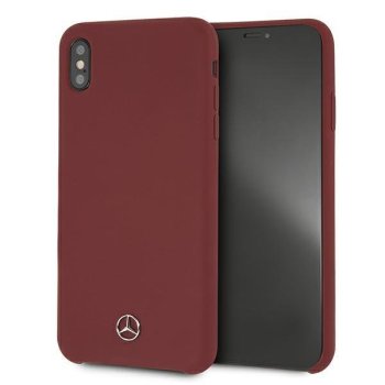 Mercedes MEHCI65SILRE iPhone Xs Max red hardcase Silicone Line
