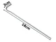 Steel Tent Pegs 18 cm, 20 pcs, Silver