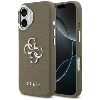 Guess Grained Big 4G Classic Logo iPhone 17 Case - Brown