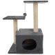 Purlov 71 cm Cat Tree with Scratching Post, Grey