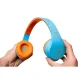 PowerLocus P2 Kids Wireless Headphones, Blue/Orange