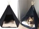 Tipi tent house and bed for dogs and cats