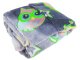 Glow-in-the-Dark Hoodie Blanket for Kids, Oversized Wearable Blanket, Grey with Owls