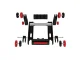 2-in-1 Ab Roller and Push-Up Bars, Black