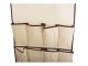 Hanging Jewelry and Accessory Organizer for Closet, 12 Pockets, 90x45 cm, Beige