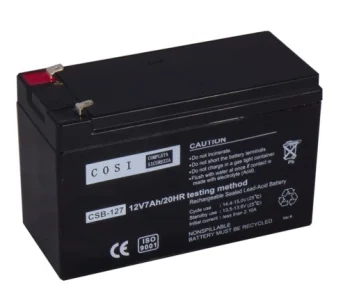 AGM Lead Acid Battery 12V 7Ah, T1 Terminals