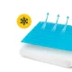 4FIZJO MED+ Classic Orthopedic Cooling Memory Foam Pillow, White