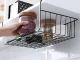 Under-Shelf Hanging Metal Basket Organizer, Black