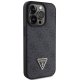 Guess Leather 4G Diamond Triangle case for iPhone 15 Pro Max - black