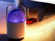 Ultrasonic Air Humidifier and Aroma Diffuser with LED Light, 300 ml
