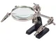 Helping Hand Soldering Stand with 2.5x Magnifier and Alligator Clips