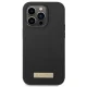 Guess Silicone Logo Plate MagSafe Case for iPhone 14 Pro - Black