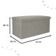 Folding Ottoman Padded Stool Storage Box, 76x38x38cm