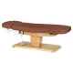 Electric SPA Couch Sillon Relax with Wooden Base, Brown