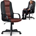 Ergonomic Office Chair Sofotel, High-Back Swivel Desk Chair, Black and Brown