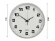 Large Silent Wall Clock with Second Hand, 30 cm, Silver