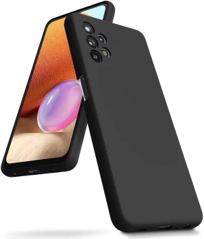 Samsung Galaxy A52 (SM-A525F/DS) / A52s (SM-A528B) Matt Silicone Color Case Cover, Black