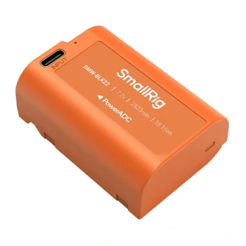 SmallRig DMW-BLK22 USB-C camera battery, 2520 mAh, orange