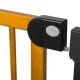 Nukido Child Safety Gate, Black / Wood, 76-104 cm