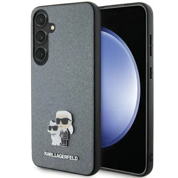Karl Lagerfeld Samsung Galaxy S24 Plus Case Saffiano KC Pin, Grey
