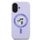 Karl Lagerfeld Silicone KC Heads MagSafe Case for iPhone 16 Plus Purple