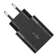 Tech-Protect C30W Wall Charger USB-C PD 30W / USB-A QC 3.0 - Black