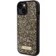 Apple iPhone 15 6.1\'\' Guess Rhinestone Metal Logo Case Cover, Yellow | Чехол Кейс Бампер Кабура...