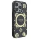 Guess iPhone 16 Pro Max Case IML Peony On 4G Background MagSafe, Black