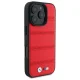 BMW iPhone 16 Pro Max Case M Perforated And Stitched Line MagSafe, Red