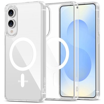 Tech-Protect FlexAir Hybrid MagSafe Case for Samsung Galaxy S25 Edge, Clear