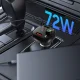 Tech-Protect CC06 3-Port PD72W Car Charger with FM Transmitter, Black