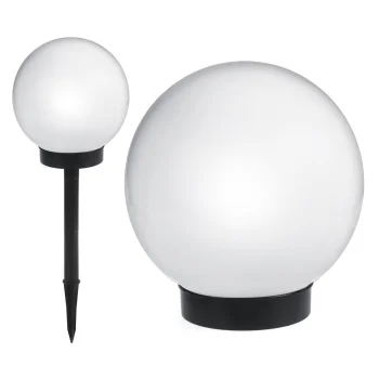 GreenBlue GB121 Solar Garden Lamp, 15x15x48 cm, White LED