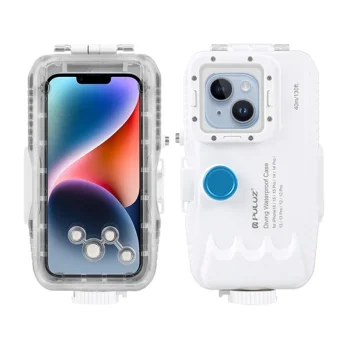 Puluz PU9115W Waterproof Diving iPhone Case 40m with Valve, White