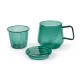 Bredemeijer Livorno Tea for One Set 290ml Glass 165042, Green