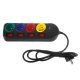 Maclean MCE508 B Power Strip, 4 Outlets, USB-A/C, 1.5m, Black