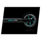 SOKE PRO Stunt Scooter for Freestyle Tricks, 110mm Wheels, Silver Turquoise