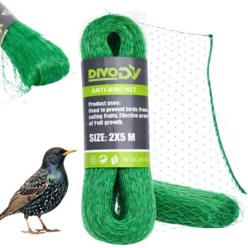 Anti-Bird Netting for Garden and Fruit Trees 2x5m, green