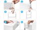 Storage Trolley on Wheels, Rolling Cart Organizer Shelf for Bathroom Kitchen Laundry Room Narrow Places