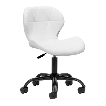 4Rico QS-06B Cosmetic Stool, Black/White