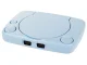 Retro TV Video Game Console with 2 Controllers and Gun (9999 Games), Blue