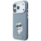 Karl Lagerfeld Smooth Choupette Sketch MagSafe Case for iPhone 18 Pro / 17 Pro - Light Blue