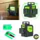 360° Plane Laser Level, 30m, 12x Green Beam, IP54